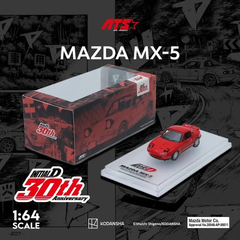 ats-1-64-頭文字d-マツダ-mx-5-舒勝徹-ダイキャストカーモデル-合金シミュレーションコレクション-おもちゃギフト-男の子向け