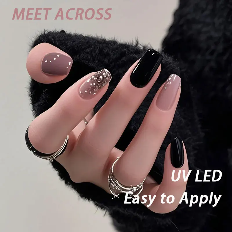 2 stks Roze Zwart Gel Nagellak Set HEMA TPO GRATIS Semi Permanente Losweken UV Gel Vernis Nagelbenodigdheden voor Manicure DIY Nail Art