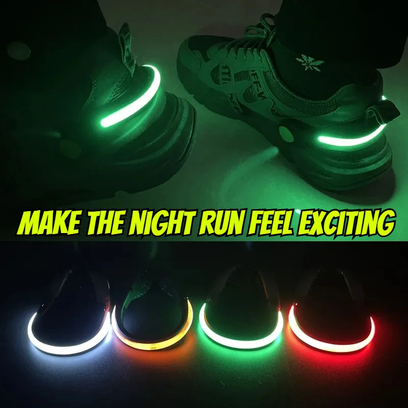 Night Safety LED Shoe Clip Lights, Luminous Warning Lamp for Running, Cycling, Hip‑Hop Dancing Outdoor Sports Night Activities