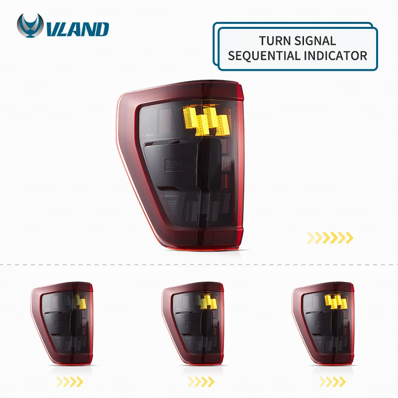 VLAND LED Tail Lights Assembly Rear Lamp 2021-2023 Taillights Factory Car Accessories Back Lights  for Ford F150 F 150