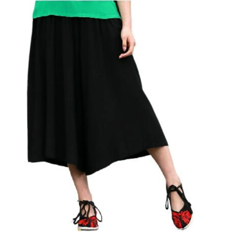 8 color 2024  women  crotch pants harem wide leg pants casual trousers bloomers skorts cotton pants