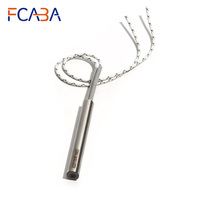 FCABA 2PCS 14mm 98~115mm Electric Heating Pipe 316SUS Cartridge Heater Tubular Rod 560W/580W/600W/630W/650W Resistance Element