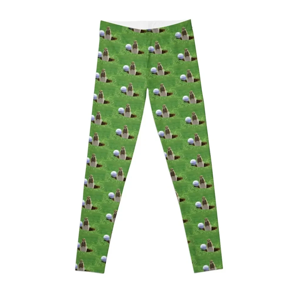 

Gopher Golf Leggings Sportswear woman gym for girls Women's push up sport set Womens Leggings