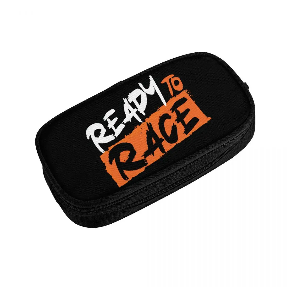 Ready To Race Logo Korean Pencil Cases Girl Boy Large Capacity Motocross Bitumen Pencil Box Students Stationery