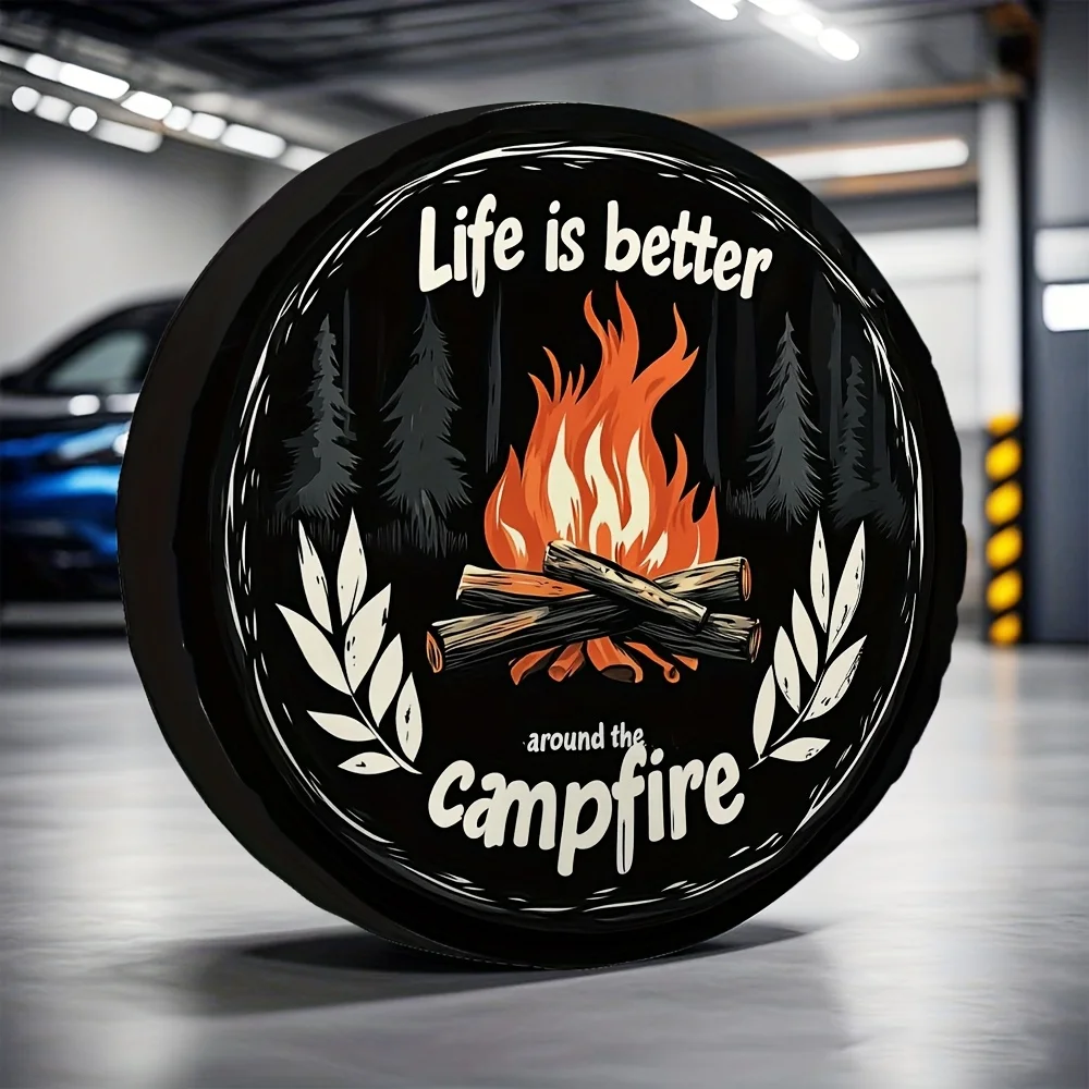 

1 шт., чехлы для дорожных шин, прочная ткань из 100% полиэстера, без электричества, для парковки на открытом воздухе, для грузовиков, прицепов, шины Co