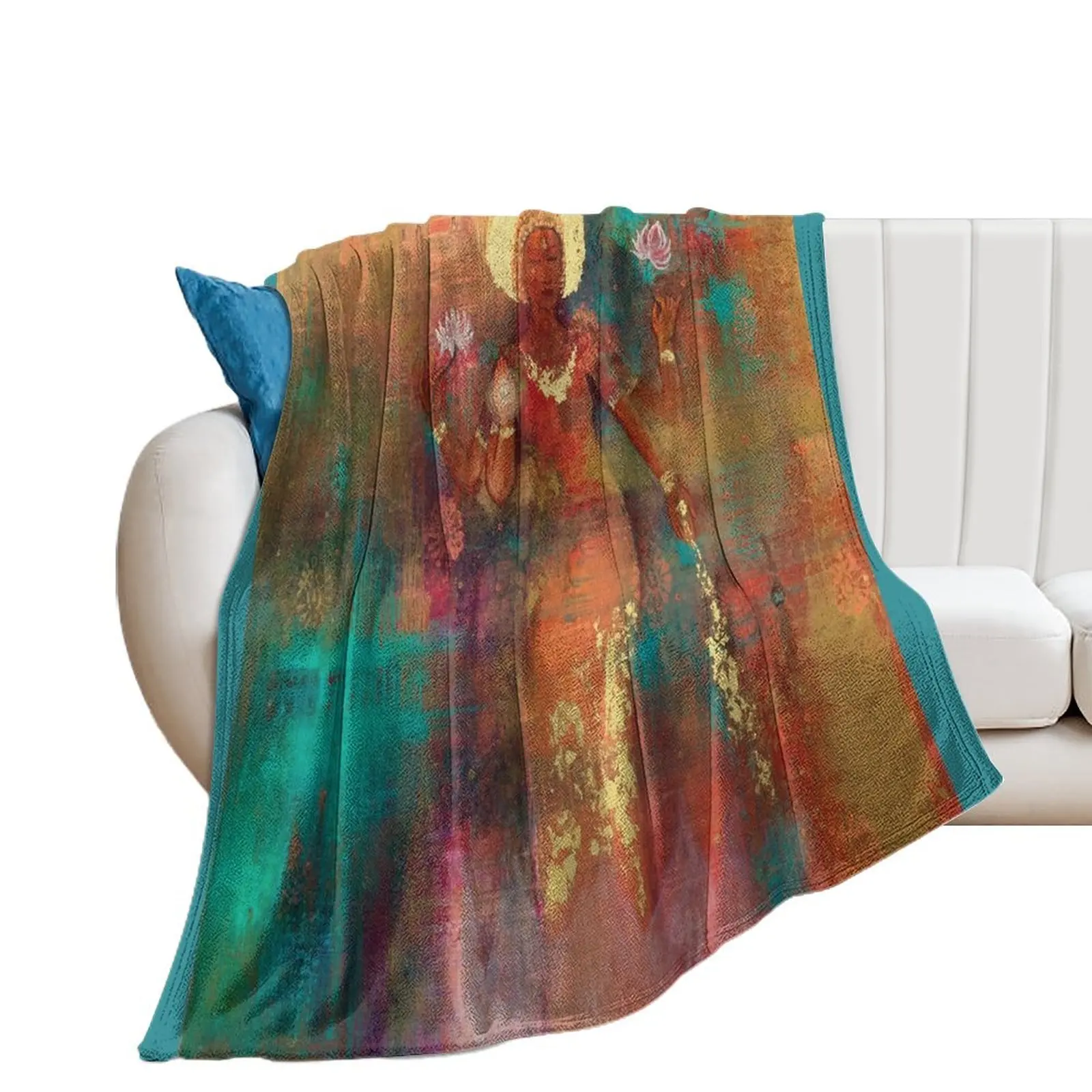 Goddess Lakshmi Throw Blanket Sofa Hair manga For Baby Blankets