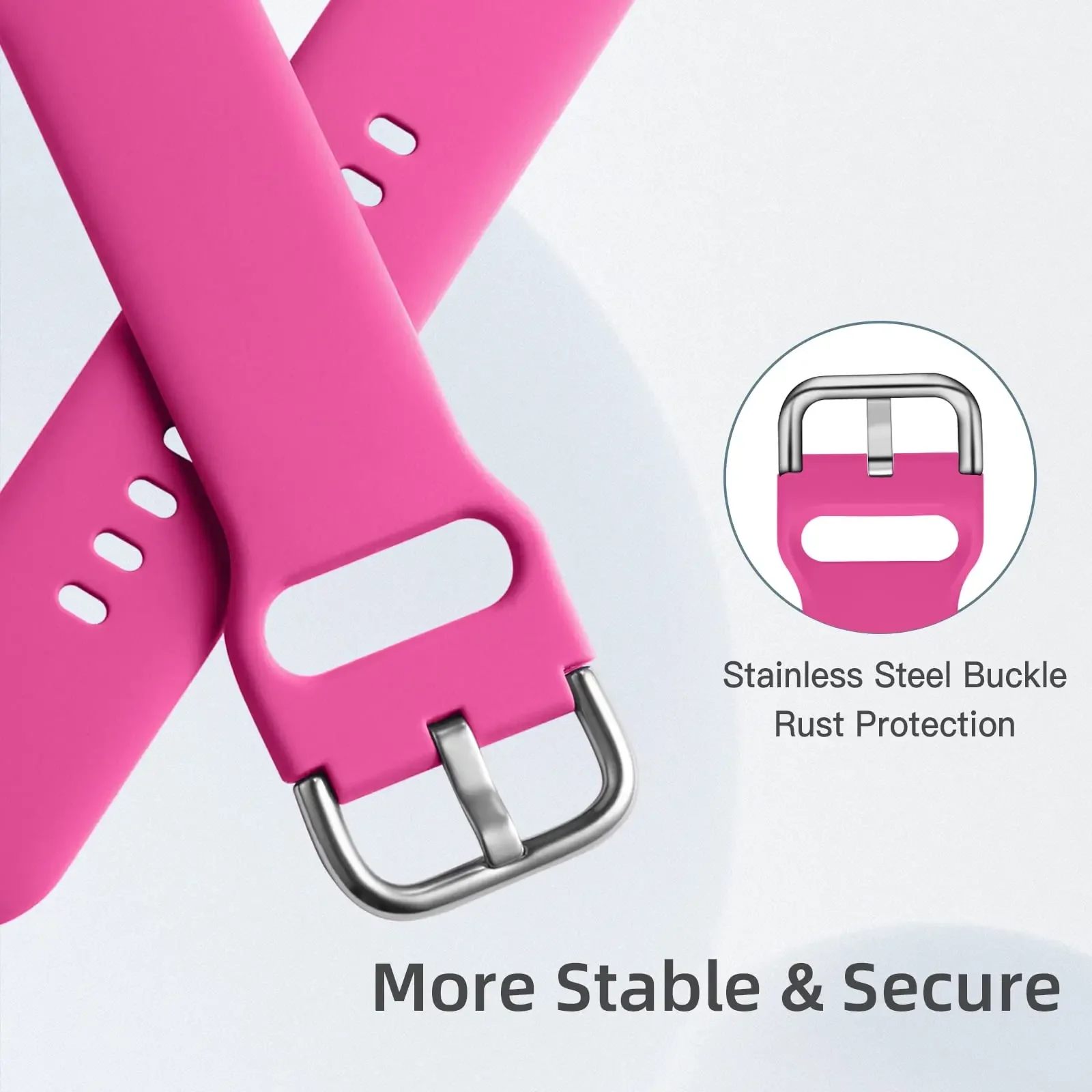 Cinturino da 20mm 22mm per Samsung Galaxy Watch 6/5 4/6Classic 5pro/3/Active 2 bracciale in Silicone Huawei Watch GT muslimpro bands