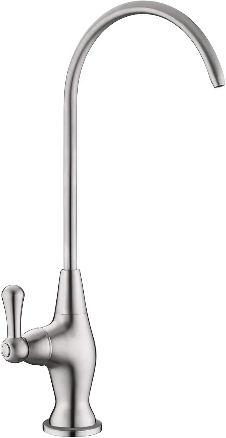 

Drinking Water Faucet for Kitchen Sink, Reverse Osmosis Water Filtration Faucet for Bar Sink, Brushed Nickel and Stainless Steel