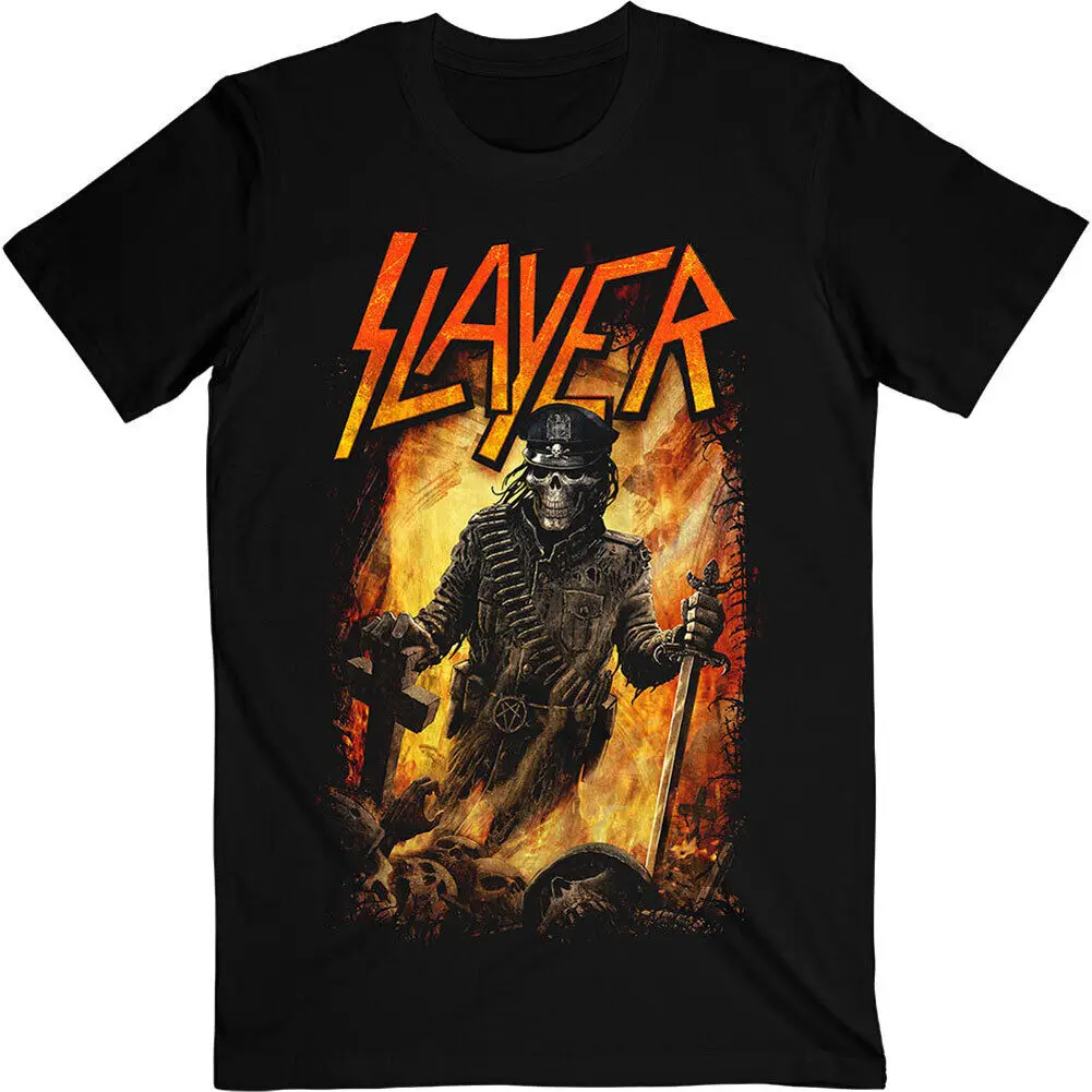 Men's Slayer Aftermath Slim Fit T shirt Small Black