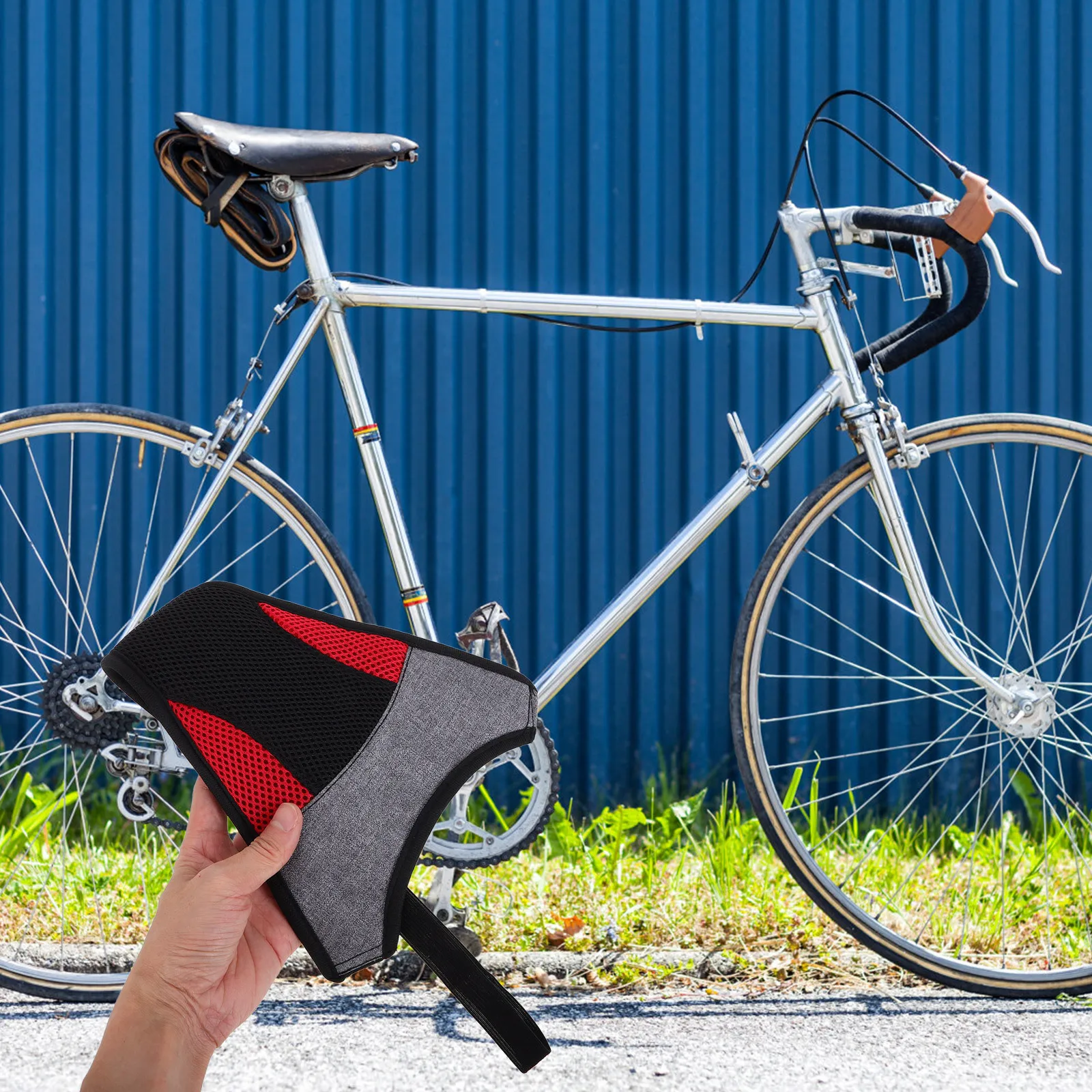 

Bike Sweat Guard Strip High Absorption Cycling Sweatproof Net For Road Mountain Electric Indoor Bike Trainer Accessory