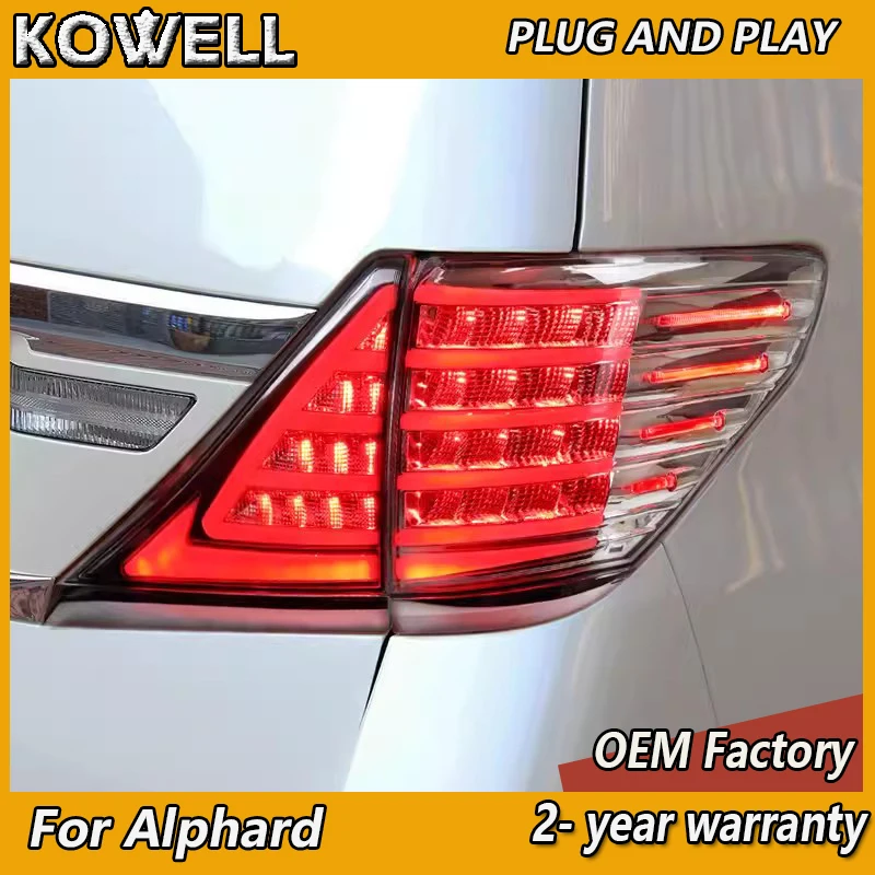 

Стайлинг автомобиля для Toyota Alphard, задний фонарь 2009-2014, задний фонарь Alphard, задний фонарь DRL, противотуманный тормоз, указатель поворота, задний ход