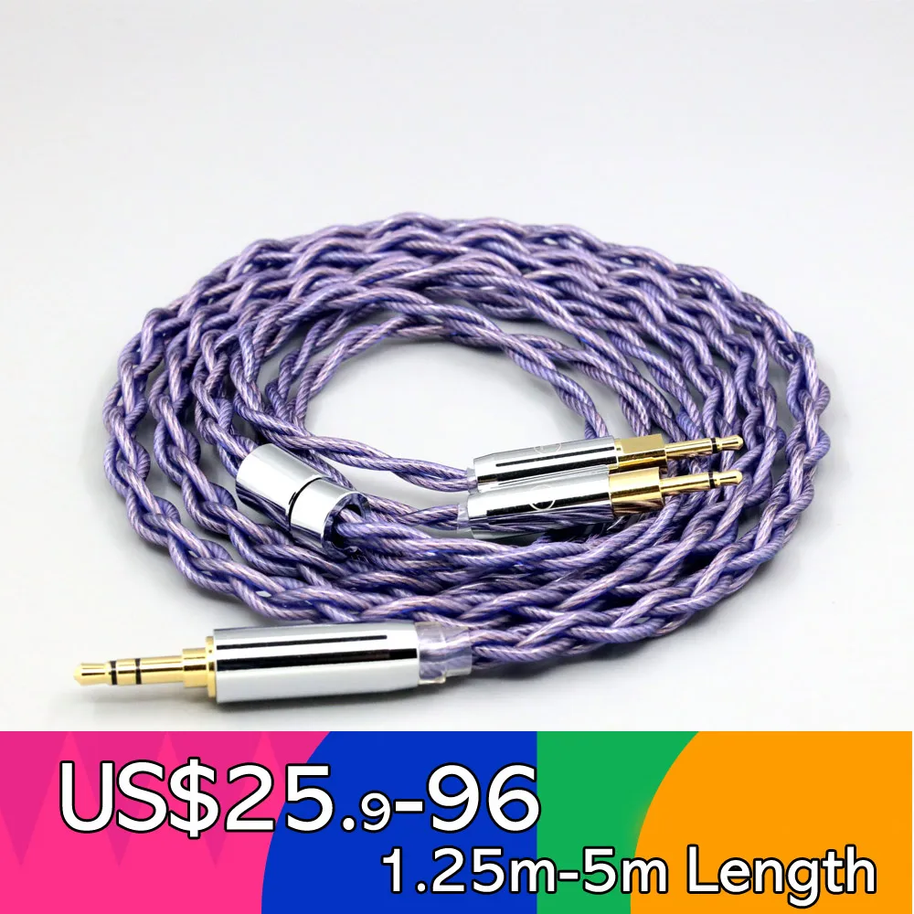 

Type2 1.8mm 140 cores litz 7N OCC Headphone Earphone Cable For Sennheiser HD700 Headphone 2.5mm pin 4 core 1.8mm LN007861