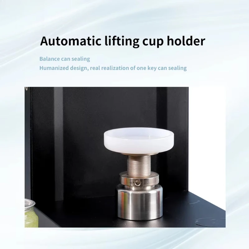 

Beverage Juice Plastic Pet Bottles Canning Machine Non-Rotation Trays Sealing Machine With Aluminum Lids