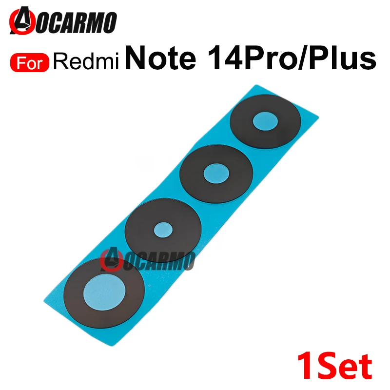 Aocarmo For Redmi Note 14 Pro 4G 14Pro+ 5G Rear Lens Back Camera Lens With Frame Replacement Part