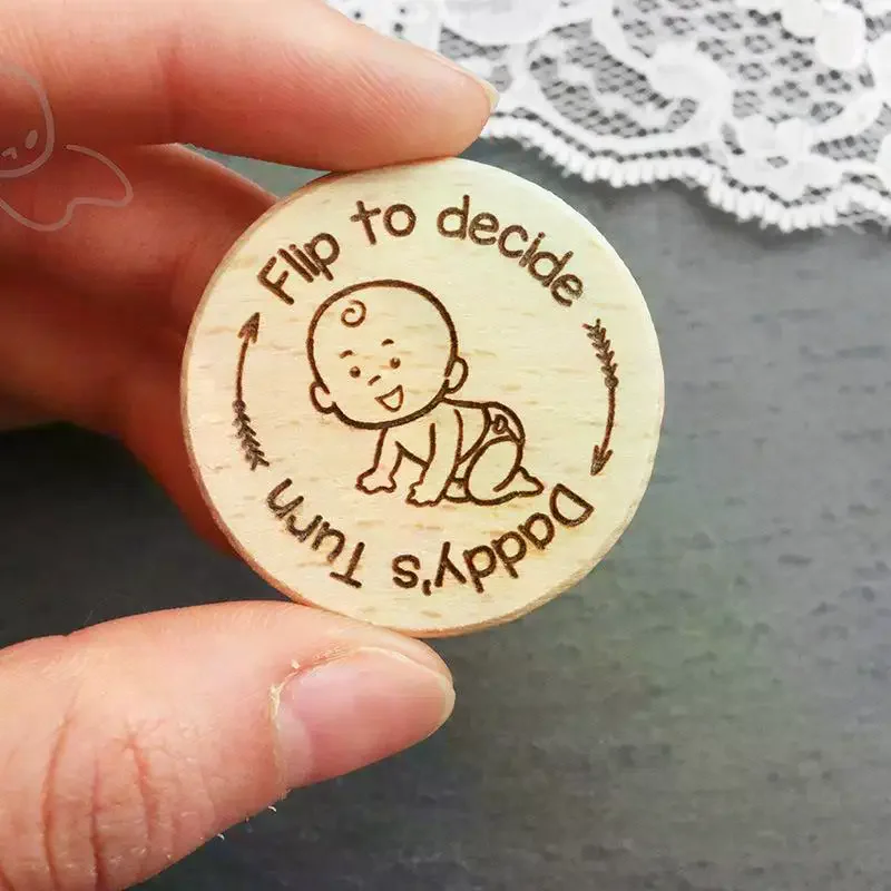 

Creative Wooden Baby Learning Coins Flip To Decide Essential Sensory Play For New Parents Decision-making Ideal For New Parent