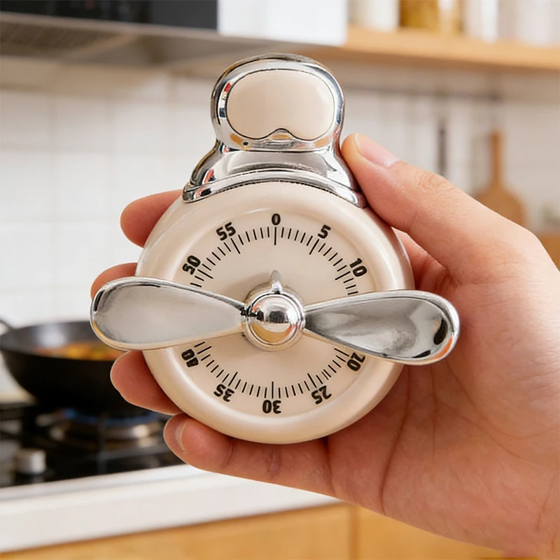 Magnetischer Visueller Timer Mechanischer Küchentimer 60 Minuten Alarm Back- und Kochtimer mit Alarm Magnetische Uhr Countdown-Erinnerung