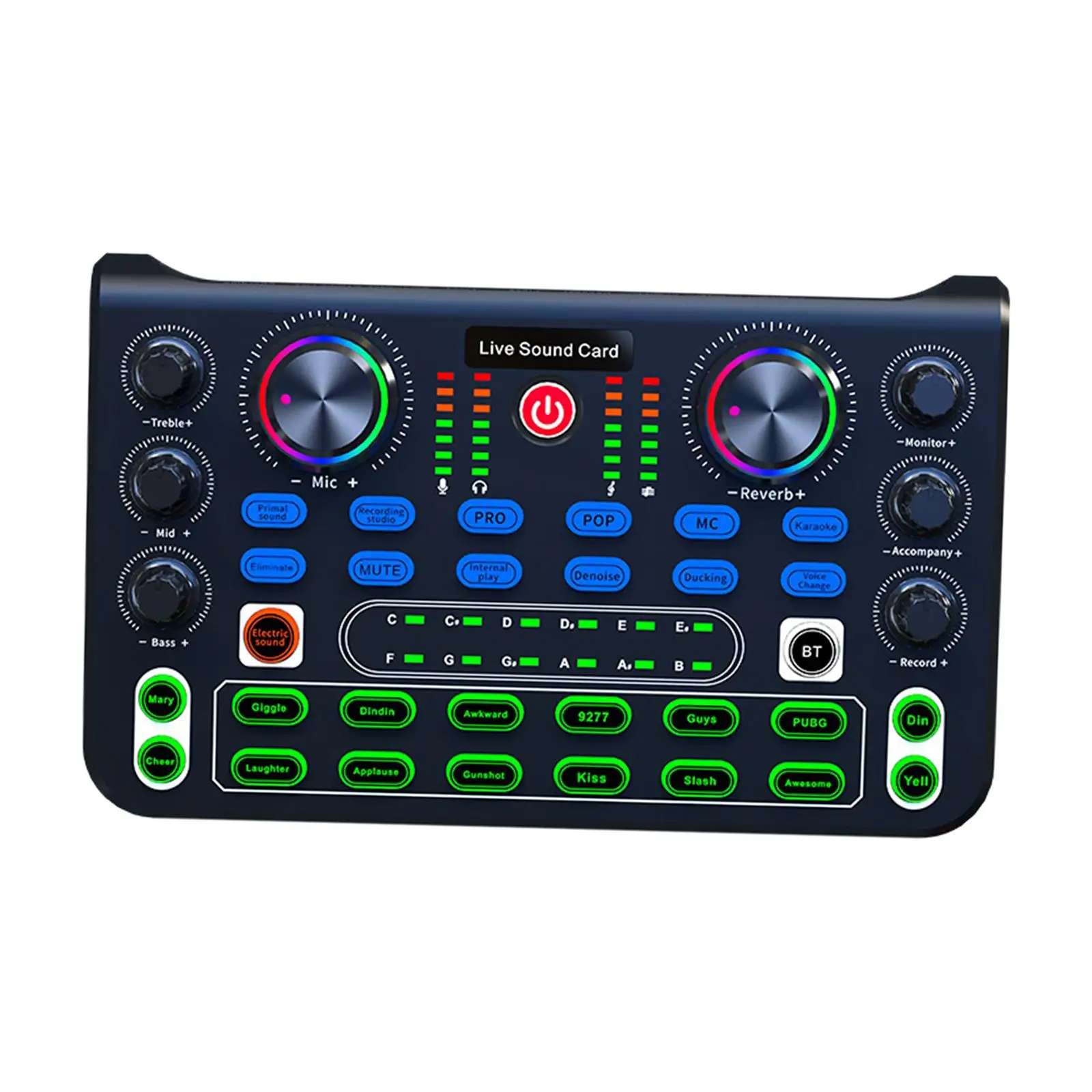 Professional Audio Mixer Stereo Mixer for Streaming Game Voice Podcasting