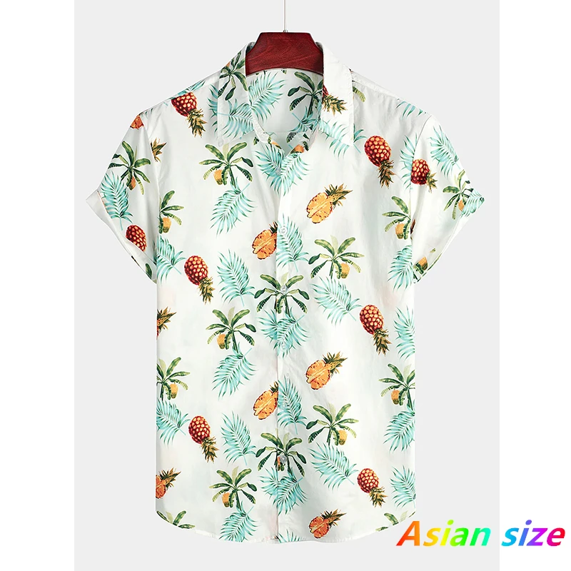 

Men's Casual Shirt Hawaii Fruit Graphic Shirt Men Summer Boat 3d Print Casual Short Sleeve Shirt For Men Clothing Breath Shirts