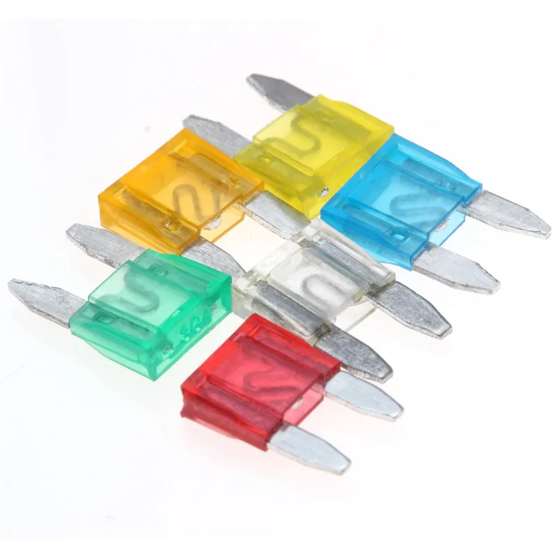 60pcs Car Fuses 5A 10A 15A 20A 25A 30A AMP small Micro Auto Blade Kit Security Blade Type Holder Fuses Assortment Kit