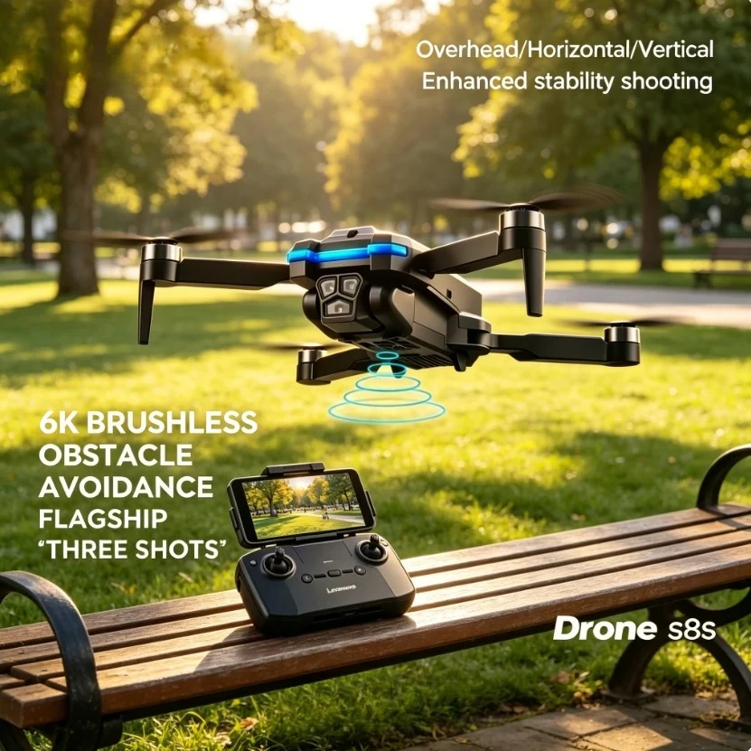 Drone Camera Lens - Oryginalny dron S8S GPS RC z