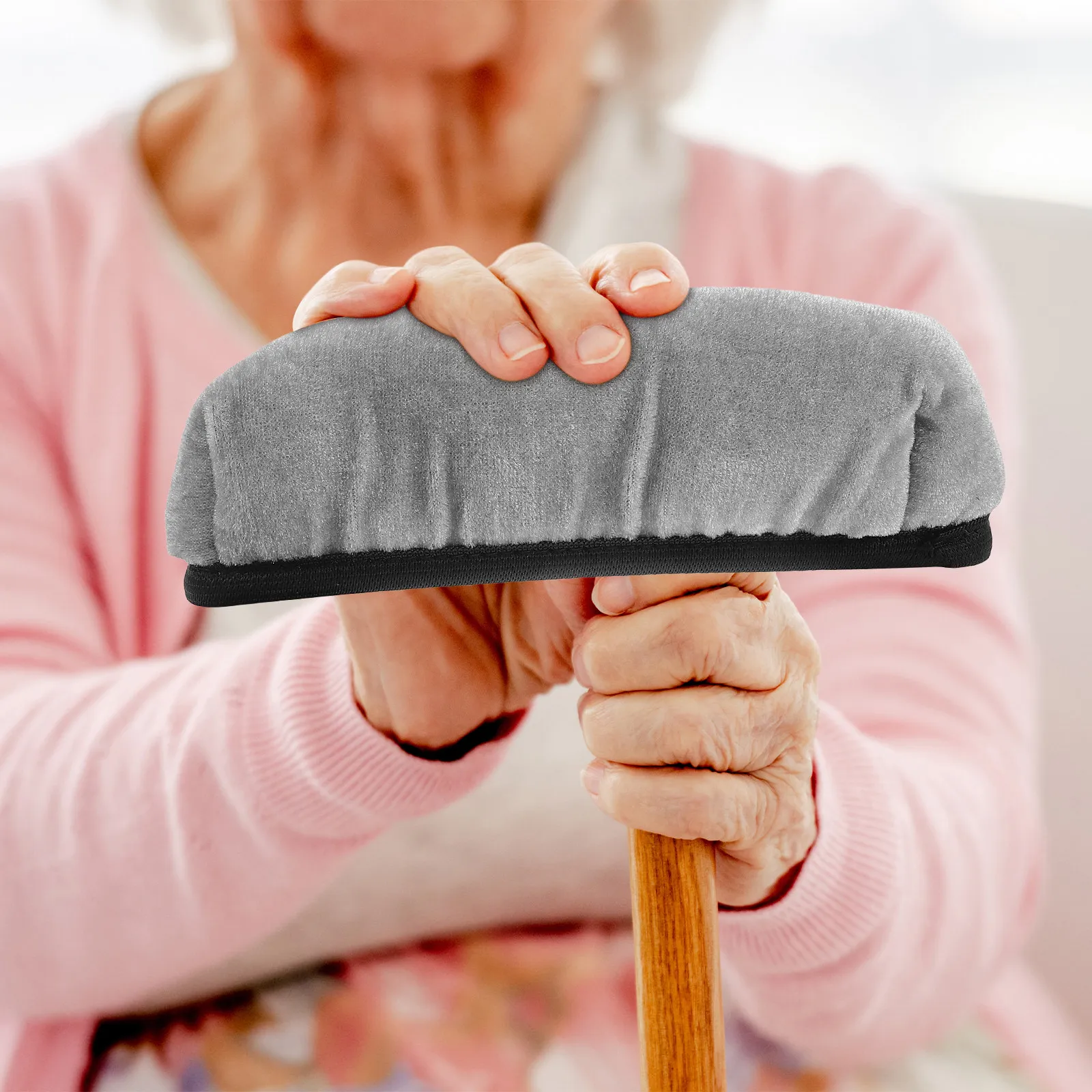 2Pcs Underarm Crutch Pads Soft Sponge Cushioning for Elderly Comfortable Anti-Collision Armpit Protection Universal Fit Crutch