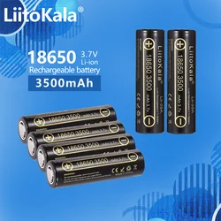 6PCS LiitoKala Lii-35A 3.7V 18650 3500mAh Battery High Capacity Rechargeable Battery For Flashlight Torch headlamp Battery