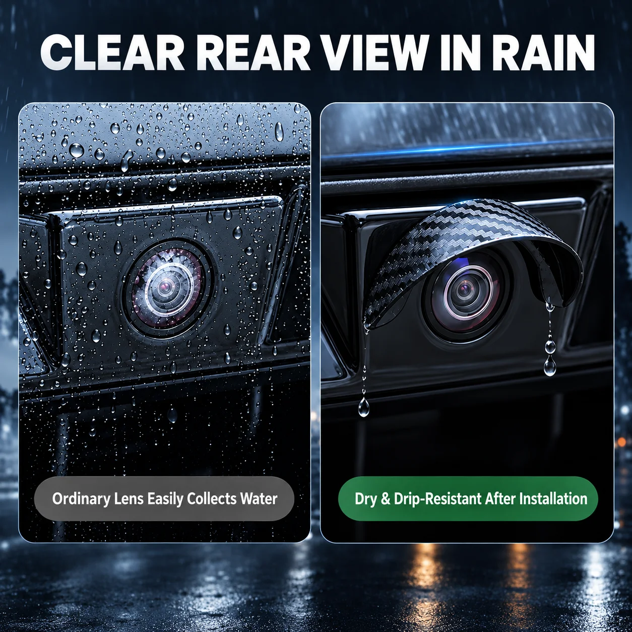 360 Degree Car Camera Protection Lens Cover Rear Backup Parking Camera Shield Scratch Resistant Dustproof Waterproof Car Parts