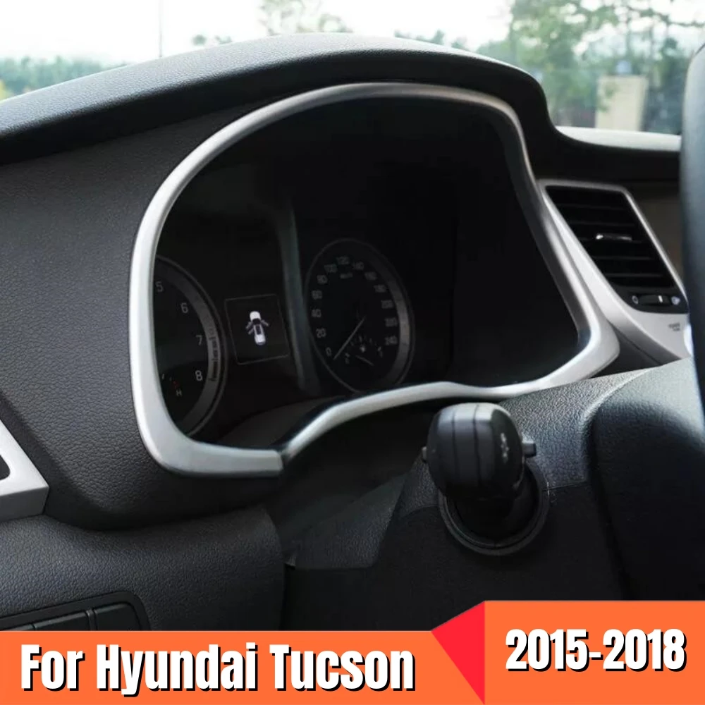 

For Hyundai Tucson 2015 2016 2017 2018 Car Styling Dashboard Dash Board Frame Cover Trim Interior Decoration Sticker Accessories