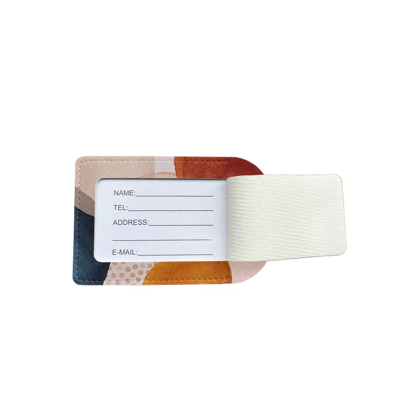 Modern Abstract Art Luggage Tags Personalized Suitcase Tag Airplane Travel Useful Accessories Privacy Cover Luggage Label