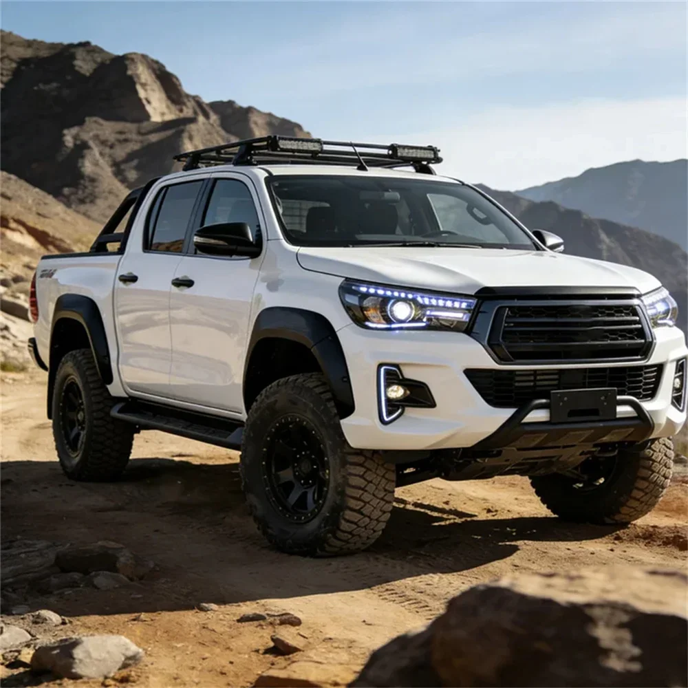 Wheel Arch Mudguards For Toyota Hilux Revo 2015 2016 2017 2018 2019 2020 2021 2022 2023 2024 2025 Pickup Car Fender Flares