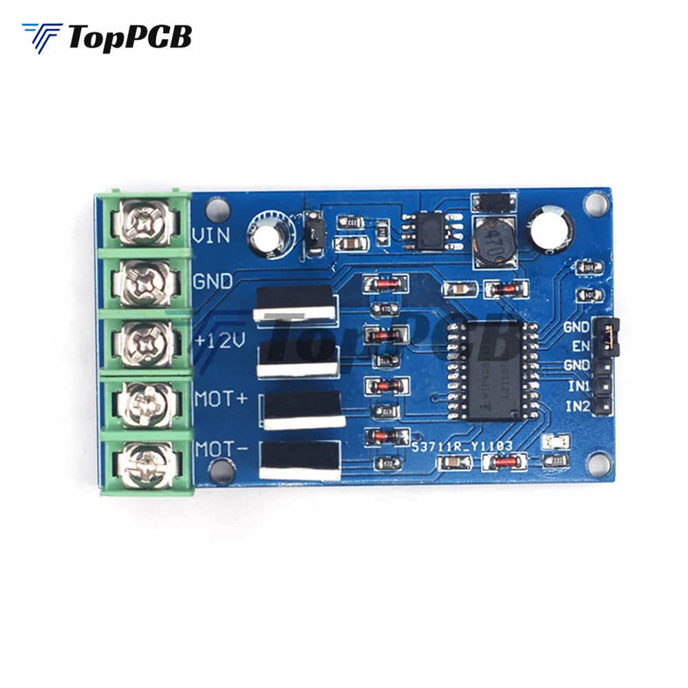 170W DC 5-30V 12-40V High Power H-Bridge Motor Driver Module NMOS Brake Duty Cycle for Motor 4 External NMOS Tubes Two PWM Input