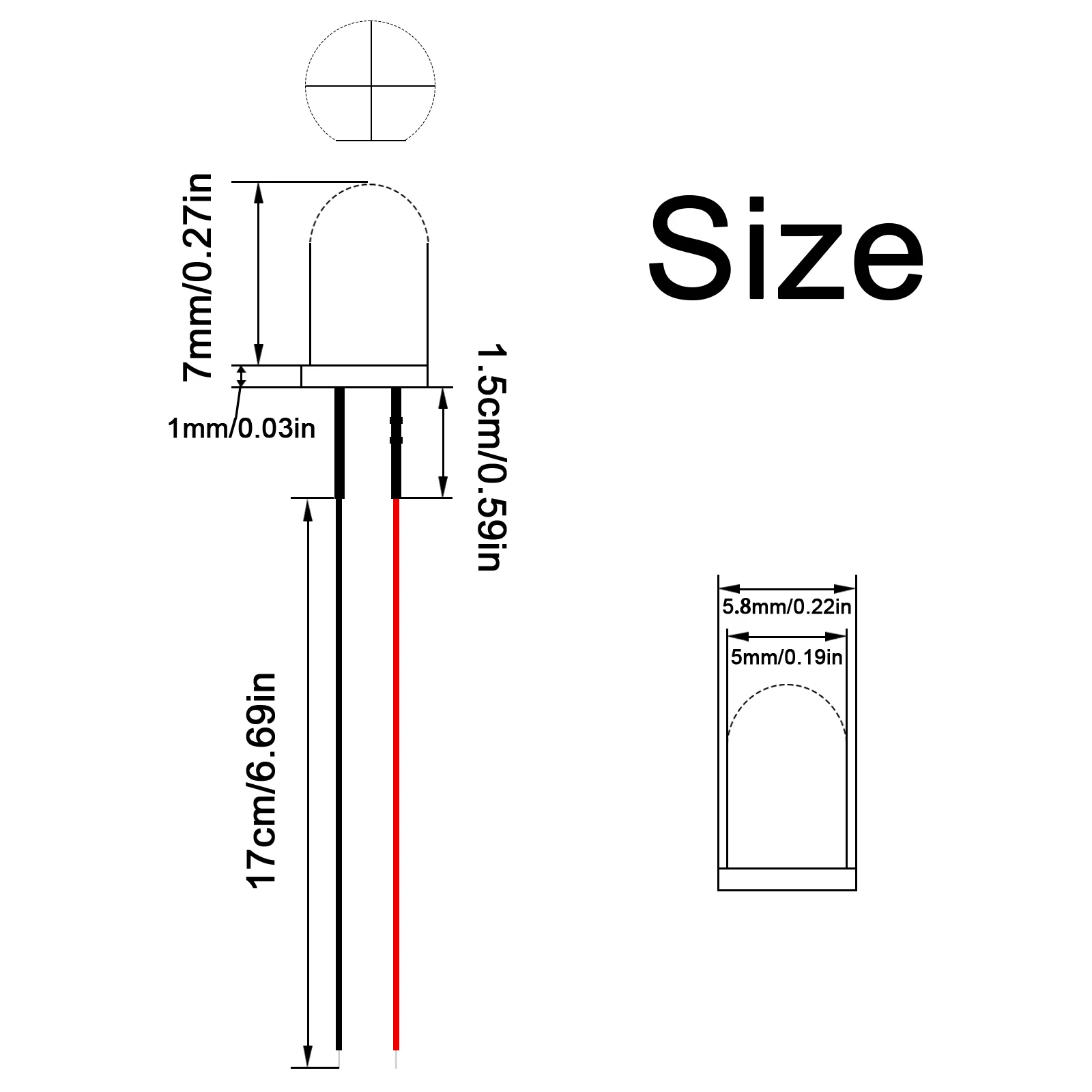 50pcs 12v Pre Wired Led Diode Lights EmittingDiodes For DIY Scientific Experiment