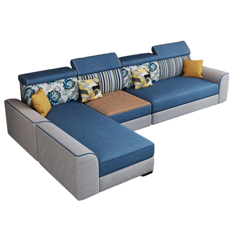 Oversized Fabric Living Room Sofas Minimalist Modern Recliner Lazy Sofas Big Armchair Daybed Divano Soggiorno Home Furniture