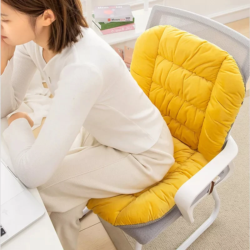 Chair Cushion Cotton Thickened Rocking Seat Cushion With Removable Cover Waist Protection High Elastic Office Chair Cushion