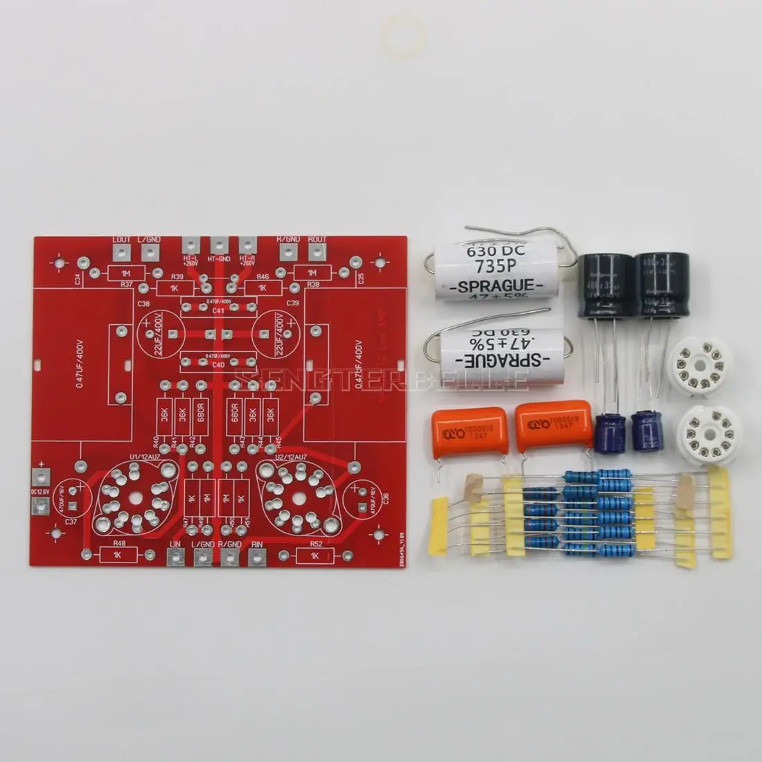 A29 DIY Stereo 12AU7 (ECC82) Tube Preamplifier Board HiFi  Preamp Kit Refer Audio Note L2 Circuit