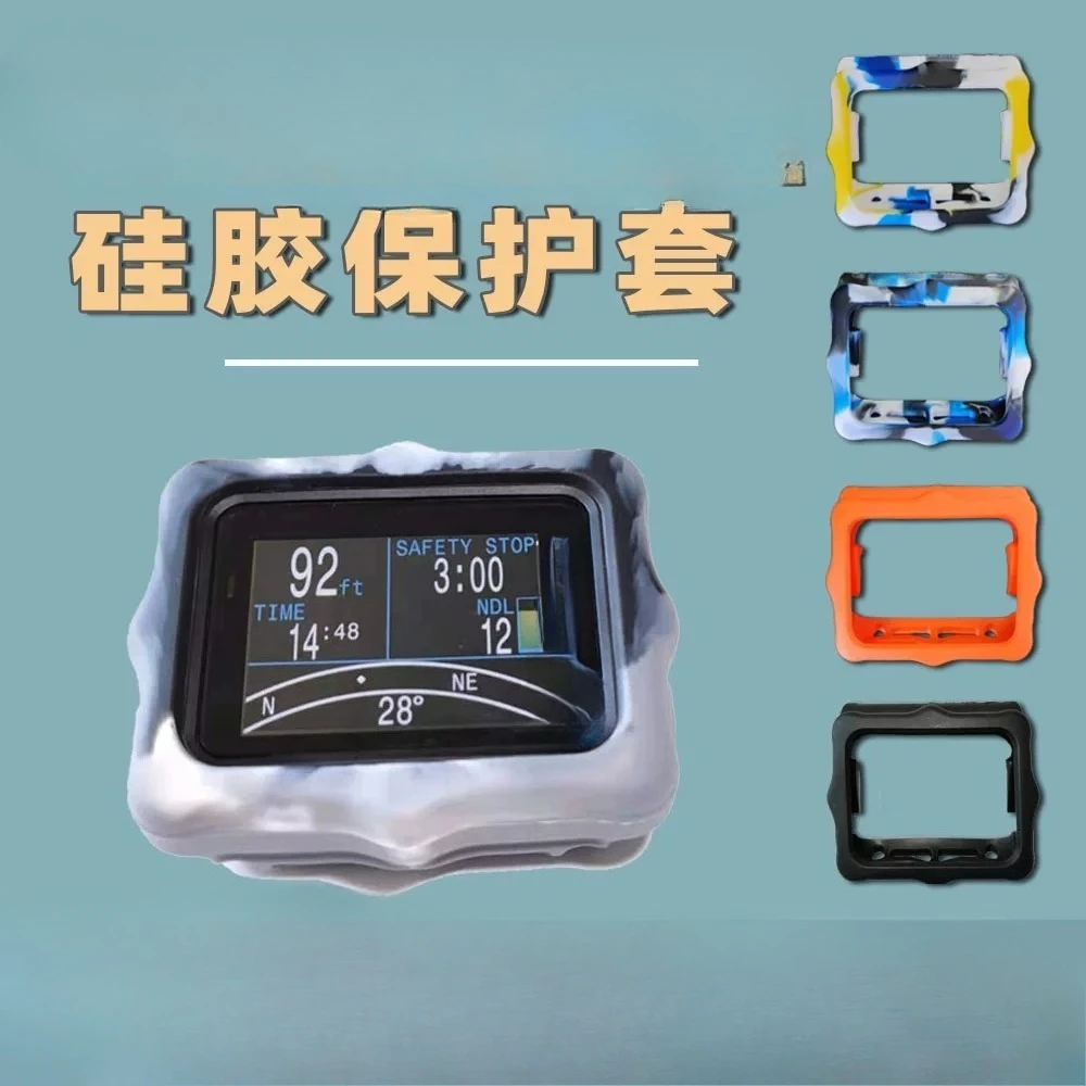 Full Wrap Silicone Protective Case Multiple Colors Scratch Wear Resistant Dive Computer Watch Protector Cover