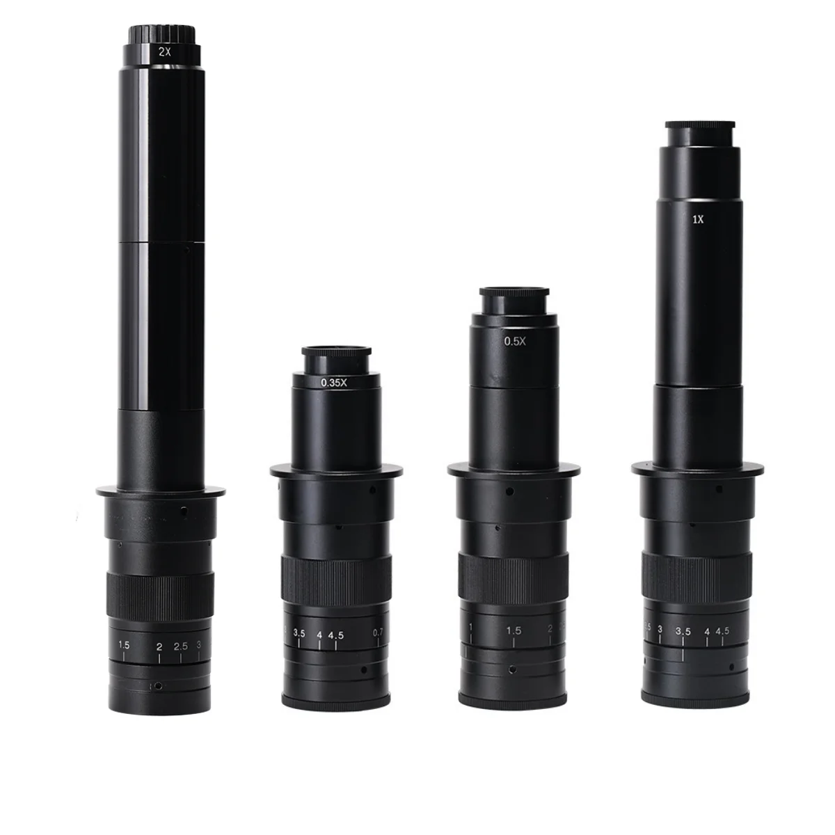 Adjustable 120X 180X 300X  500X Zoom C-mount Lens 0.7X~4.5X Magnification 25mm for HD-MI USB Industry Video Microscope C/amera
