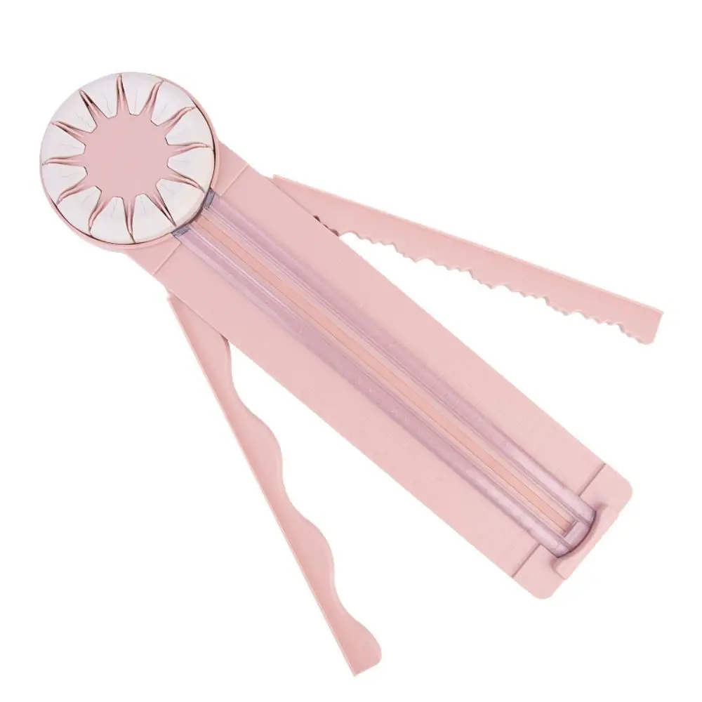 360° Rotating Head 12 in 1 Paper Cutter Multiple Cutting Patterns with Anti Slip Pad Manual Paper Cutter Smooth Cutting Plastic