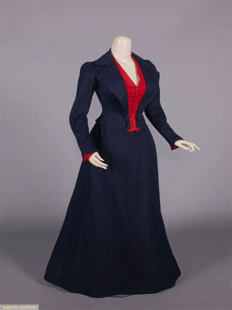 

Historical Victorian Vintage Walking Dress Women's Retro Victorian Edward Belle Gown Dress Daily Outfit
