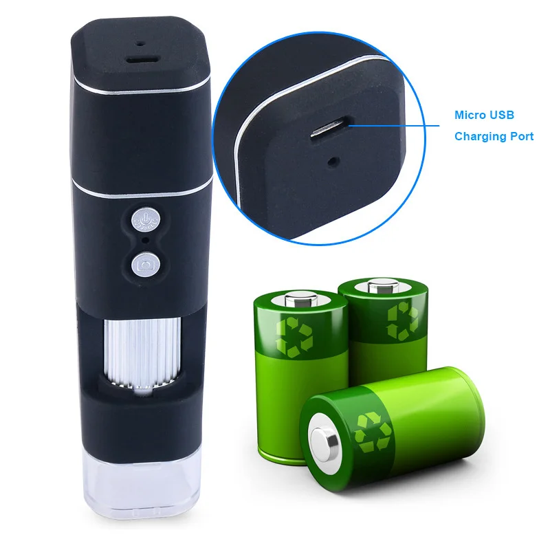 WiFi Professional USB Digital Microscope 8 LED 2MP 1080P  50-1000X Electronic Endoscope Zoom Camera Magnifier Tools Otoscope