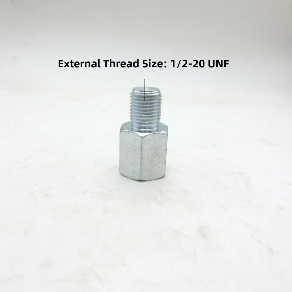 Metal Angle Grinder Adapter Converter M14x2mm To 1/2-20UNF Thread For Corner Polishing Deep Processing Power Tool Accessory Silv