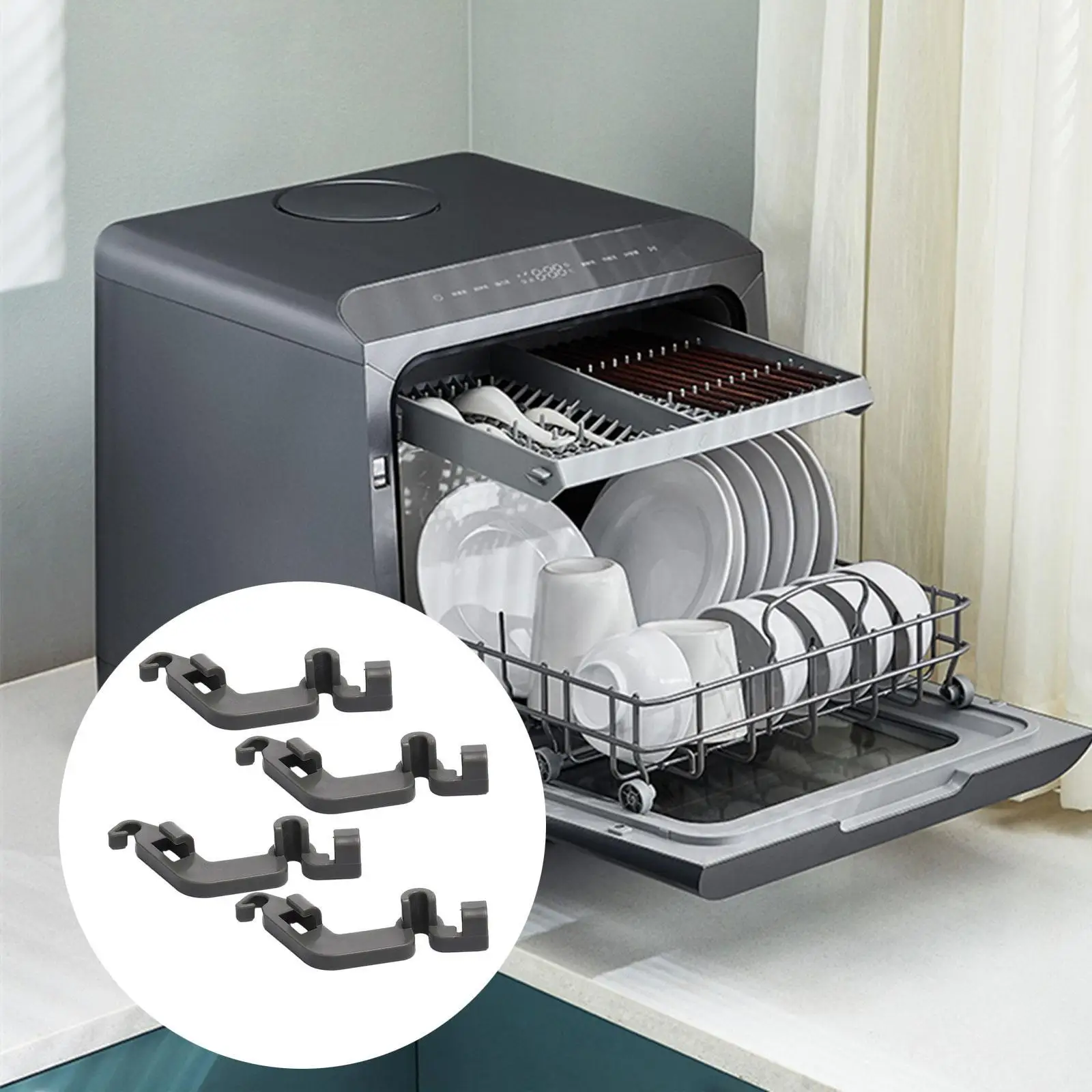 В 10082853   Поворотные зажимы для посудомоечной машины заменяют высокотемпературные зажимы