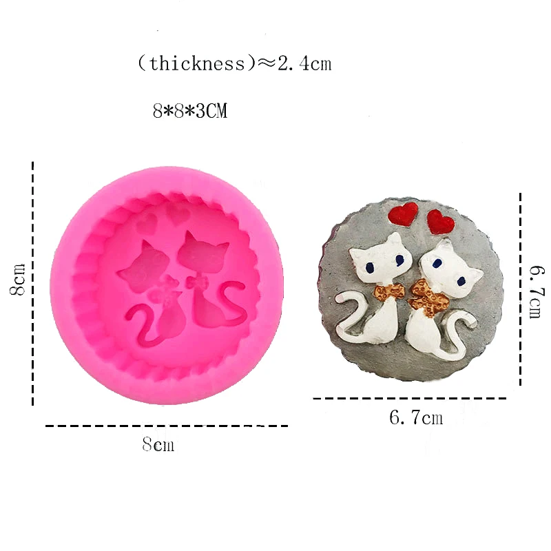 Kitty Soap Cooking Tools Cake Decorating Silicone Mold For Baking Of Kitchen Accessories Candle Pastry Mug Fondant Sugar Craft