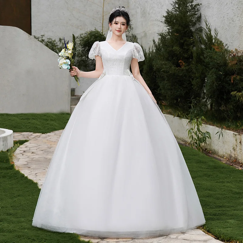 Customized Wedding Dress Bride Ball Gowns Women Plus Size Wedding Dresses Lace Up Embroidery Dresses