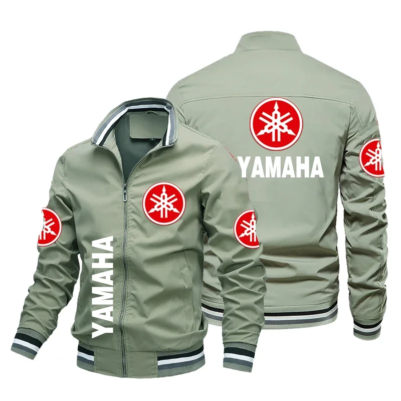 2024 Yamaha Jacket For Motorcycle Men\'s Yamaha Motor Jacket Casual Bomber Jacket Motocross Biker Jacket Streetwear Men Clothing