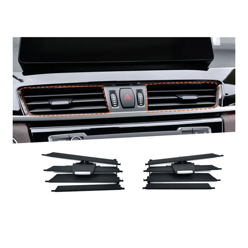 Car Dashboard Air Vent Outlet Grille Air Conditioner Slide Clip Repair Kit for BMW X1 F48 X2 F39 2 Series F45