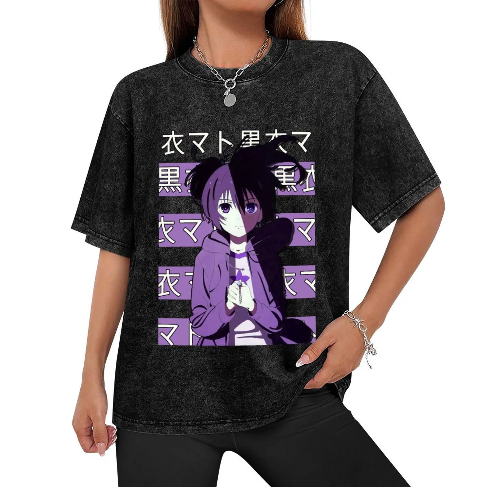 Black Rock Shooter Mato Kuroi Anime T-Shirt custom t-shirts cotton graphic tees mens t shirts casual stylish