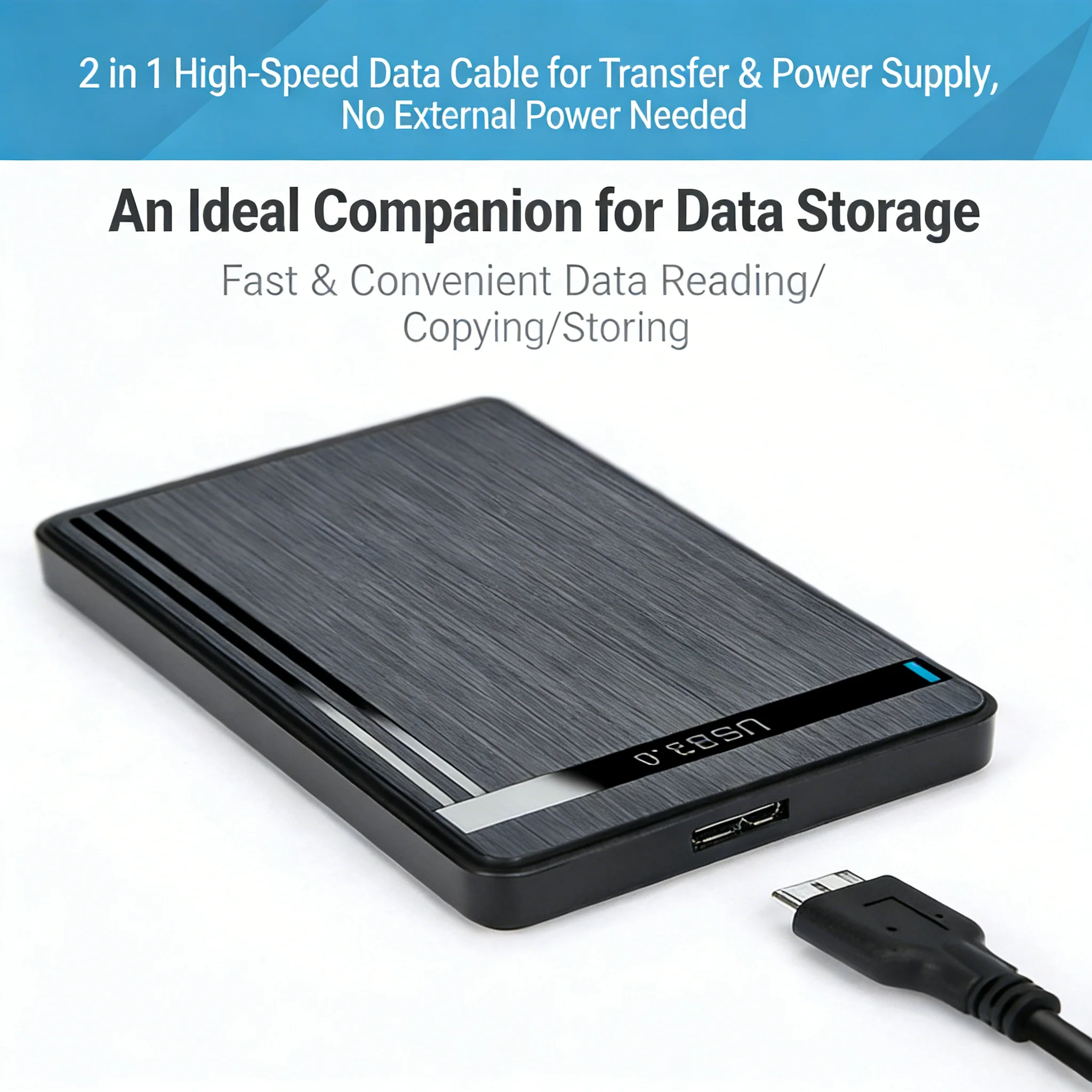 

Корпус для 2,5-дюймовых SATA SSD/HDD дисков без использования инструментов, внешний корпус для жестких дисков с интерфейсом Micro USB 3.0 для ноутбуков и ПК
