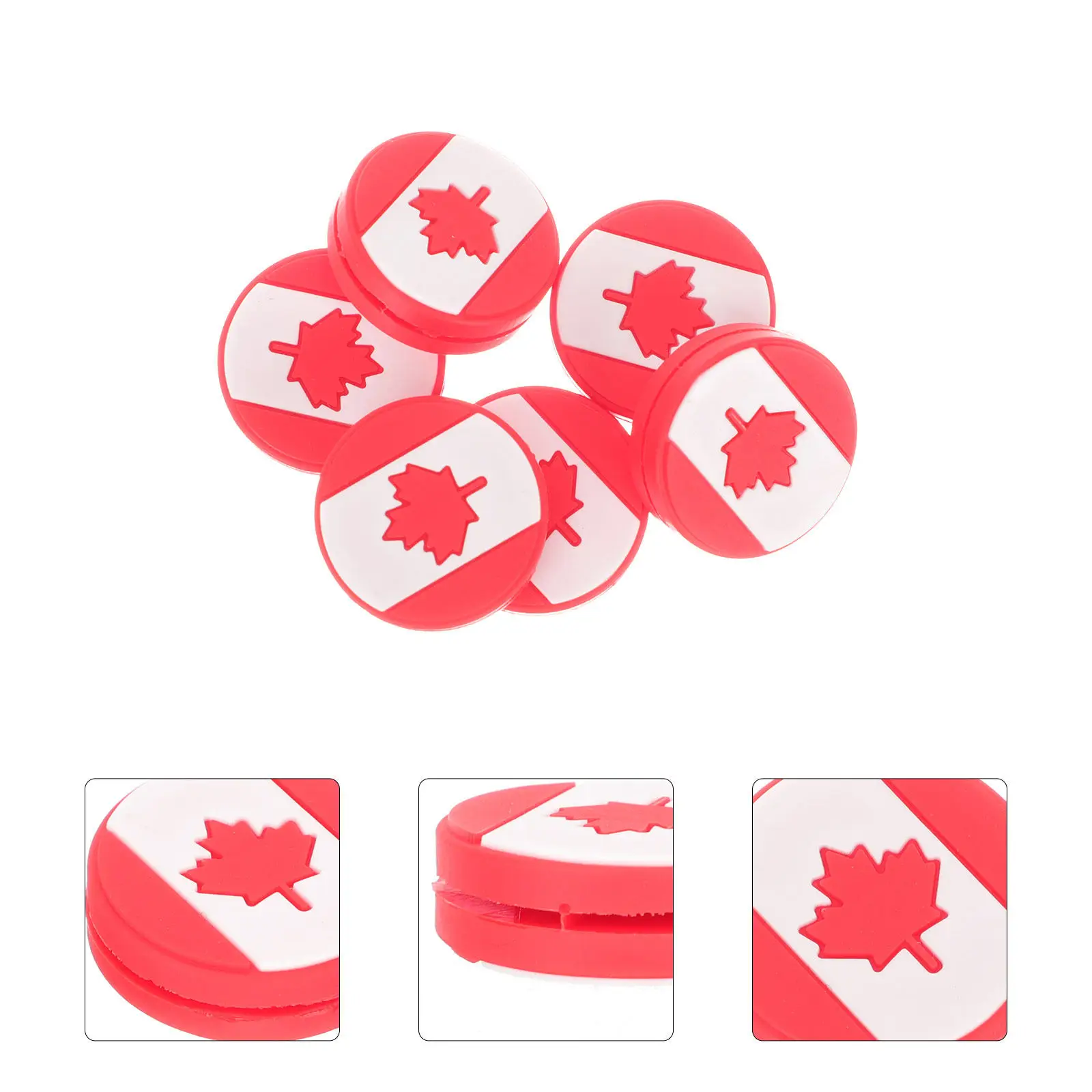 

6 шт. демпферов для теннисных ракеток с дизайном в виде национального флага