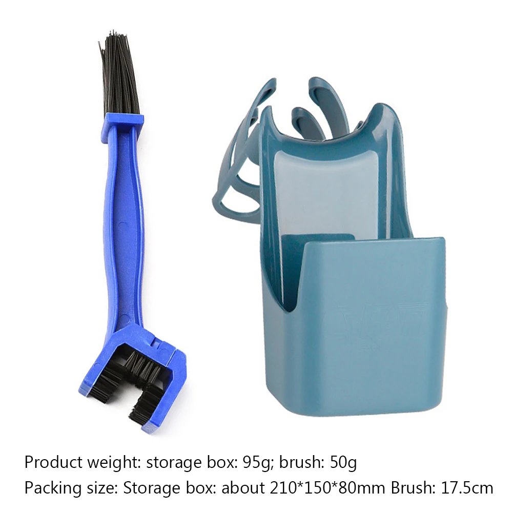 Motorcycle Bike Chain Cleaner Tool Splash Proof Portable Wear-resistant Dark Blue Grease Storage Tool for Motorcycles